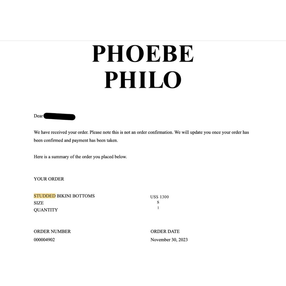 PHOEBE PHILO FIRST EDIT DROP 2 STUDDED BIKINI BOTTOMS HOT PANTS SM $1300 CELINE - Picture 6 of 6